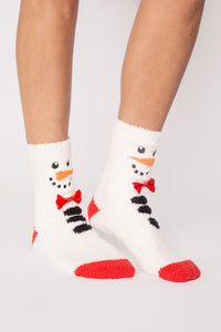 PJ SALVAGE: FUN SOCKS - SNOWMAN