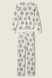 PJ SALVAGE: JOY TO THE WORLD WAFFLE THERMAL PJ SET