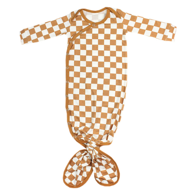 COPPER PEARL: RAD NEWBORN KNOTTED GOWN