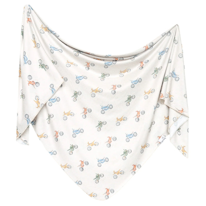 COPPER PEARL: RYDER KNIT SWADDLE BLANKET