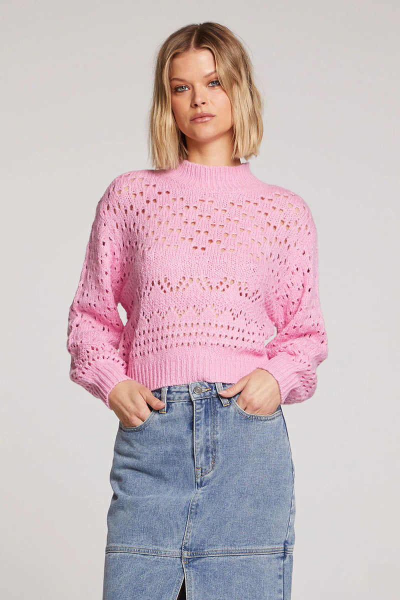 SALTWATER LUXE: SLOAN SWEATER - PINK