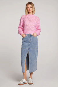 SALTWATER LUXE: SLOAN SWEATER - PINK