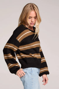 SALTWATER LUXE: MIMI BLACK SWEATER
