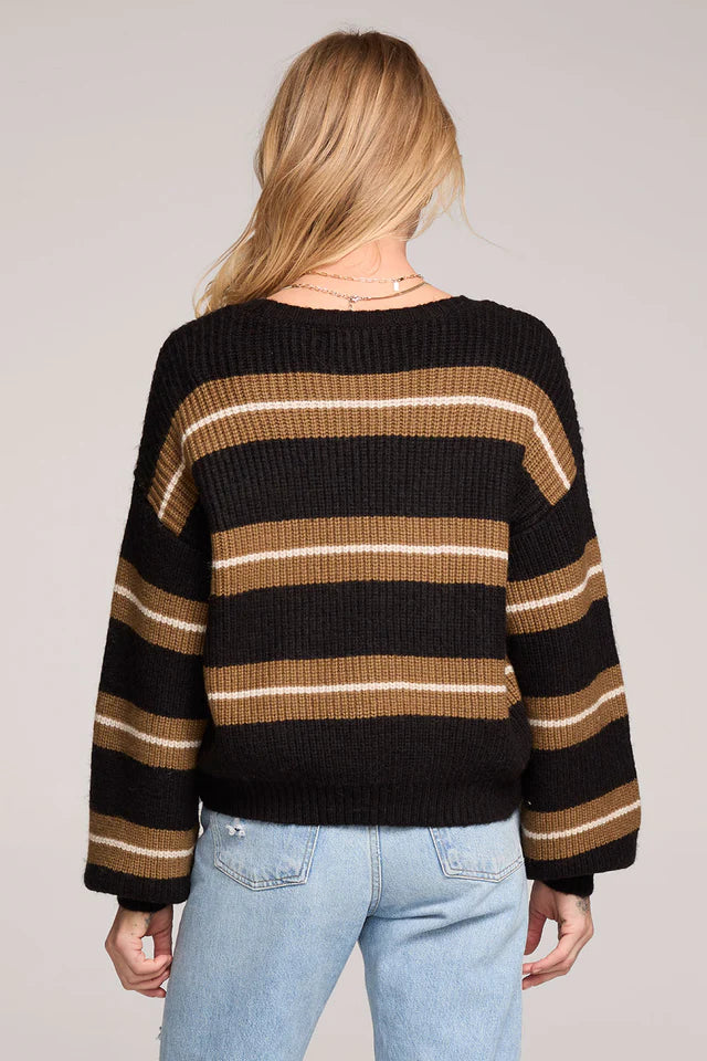 SALTWATER LUXE: MIMI BLACK SWEATER