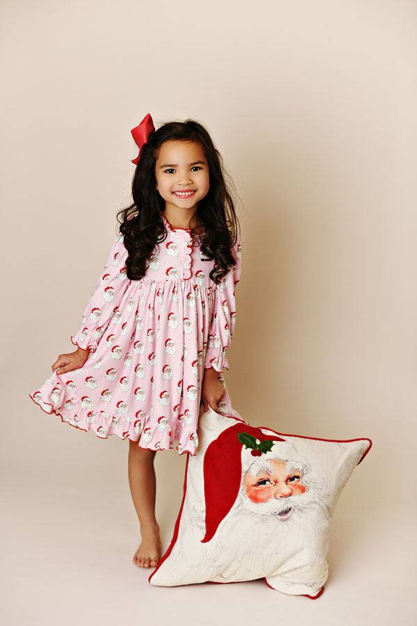 SWOON BABY CLOTHING: SANTA BABY BUTTERKNIT NIGHTGOWN