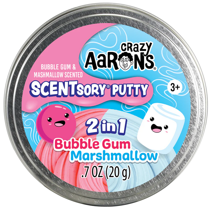 CRAZY AARON'S SCENTSORY PUTTY - BUBBLEGUM/MARSHMALLOW