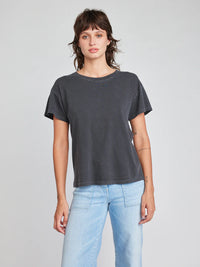 SELF CONTRAST: CHERIE T-SHIRT - GRANITE