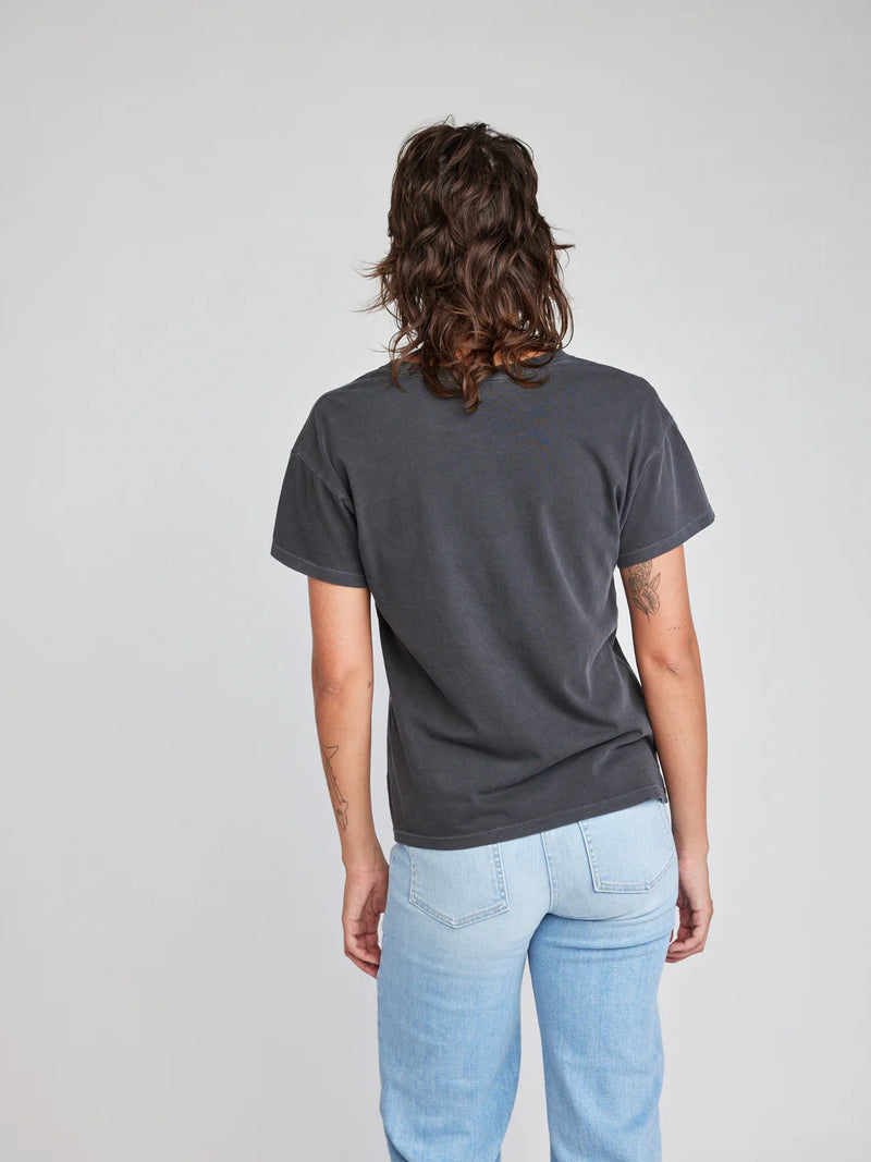 SELF CONTRAST: CHERIE T-SHIRT - GRANITE