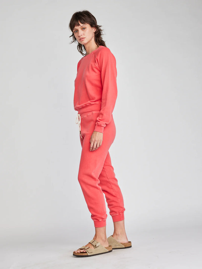 SELF CONTRAST: MACKINLEY SWEATSHIRT - WATERMELON