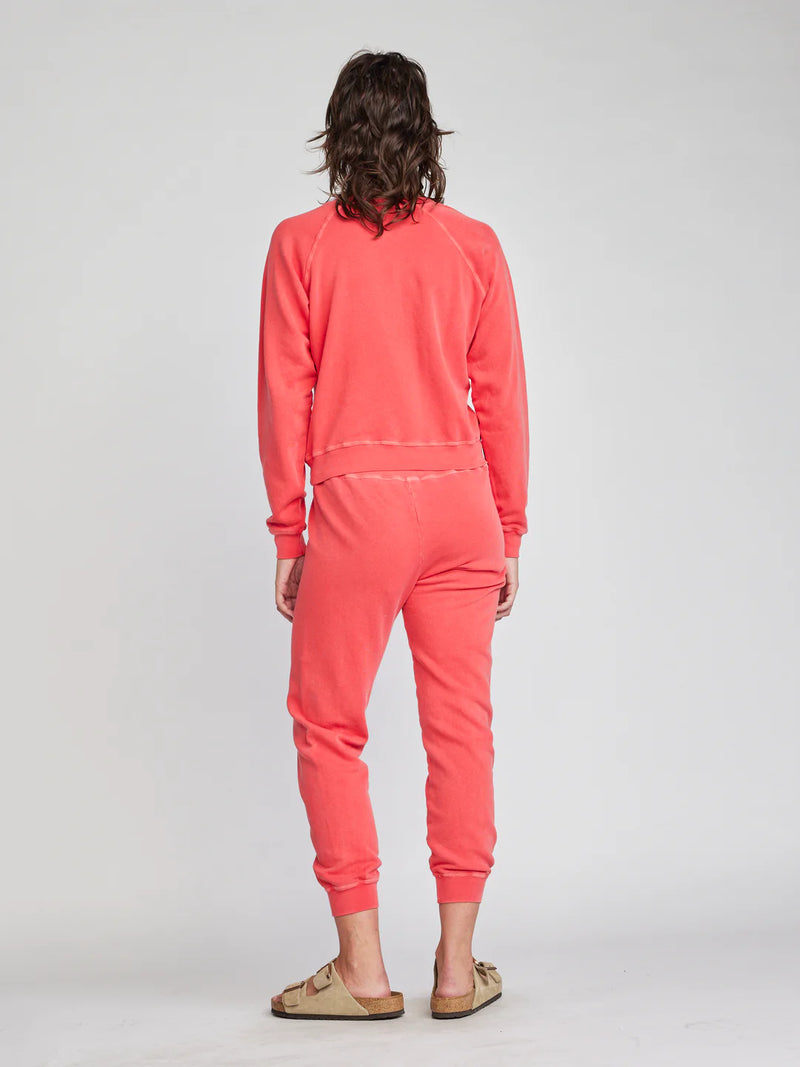 SELF CONTRAST: MACKINLEY SWEATSHIRT - WATERMELON