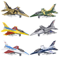 DIE-CAST PULL BACK UNITED STATES AIR FORCE F-16 JET - 7"