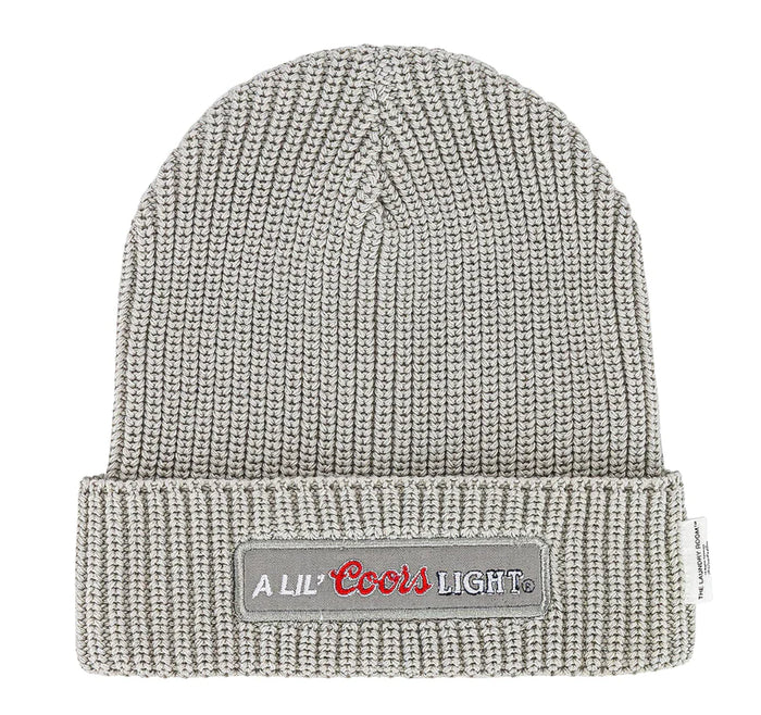 THE LAUNDRY ROOM: A LIL COORS LIGHT CAP BEANIE - GRAVITY GREY