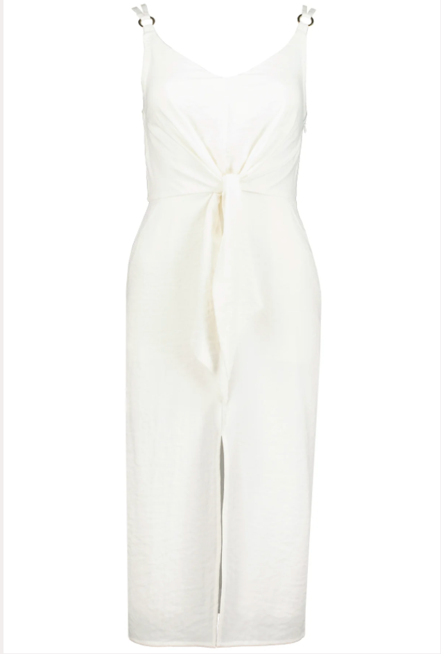 BISHOP + YOUNG: MALDIVES TIE FRONT DRESS - PURE