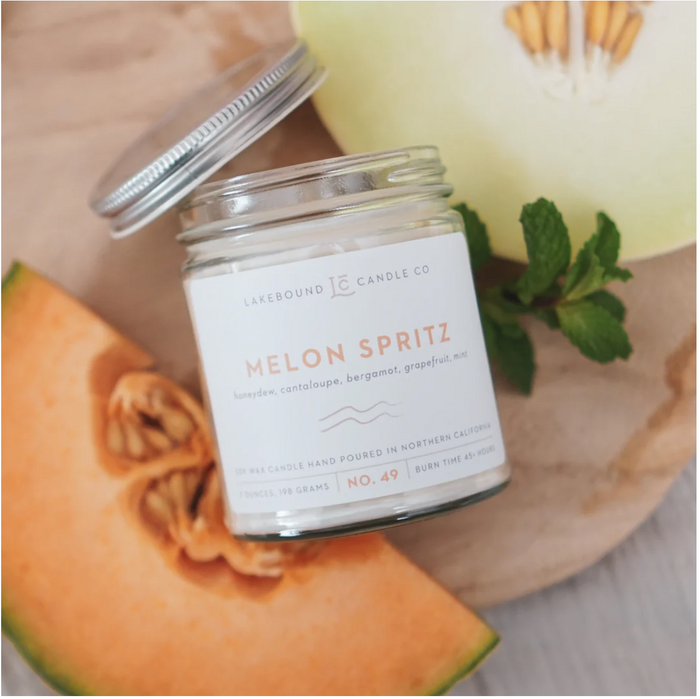 LAKEBOUND CANDLE CO: MELON SPRITZ SOY CANDLE