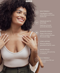 NOOD: NO-SHOW REUSABLE PETAL SHAPED NIPPLE COVER