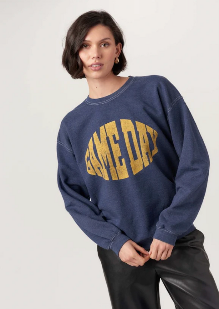 PROJECT SOCIAL T: GAMEDAY FOOTBALL SWEATSHIRT - NAVY