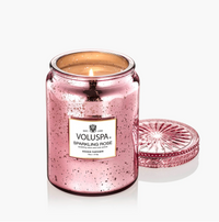 VOLUSPA SPARKLING ROSE- LARGE CANDLE JAR- 18OZ