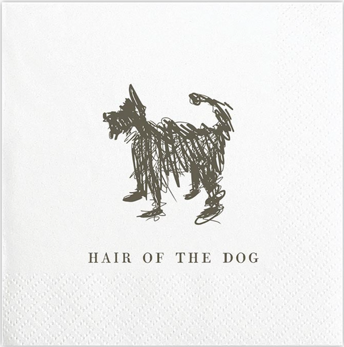 FACE TO FACE COCKTAIL NAPKINS - HAIR OF THE DOG