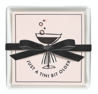 CERAMIC NAPKIN TRAY + NAPKINS - JUST A TINI BIT OLDER