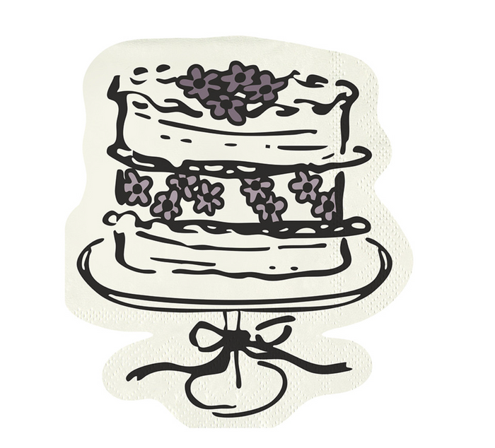 DIE CUT NAPKINS - CAKE