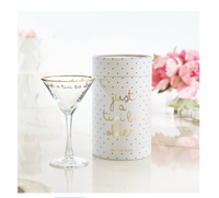 GOLD FOIL MARTINI GLASS - JUST A TINI BIT OLDER