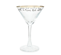 GOLD FOIL MARTINI GLASS - JUST A TINI BIT OLDER