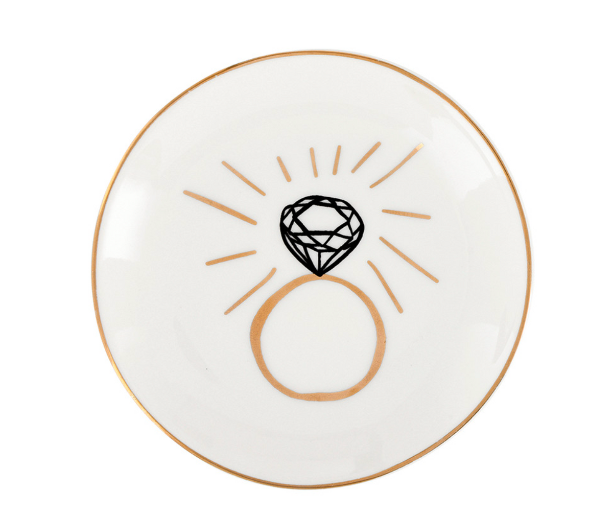 CERAMIC TRINKET TRAY - RING