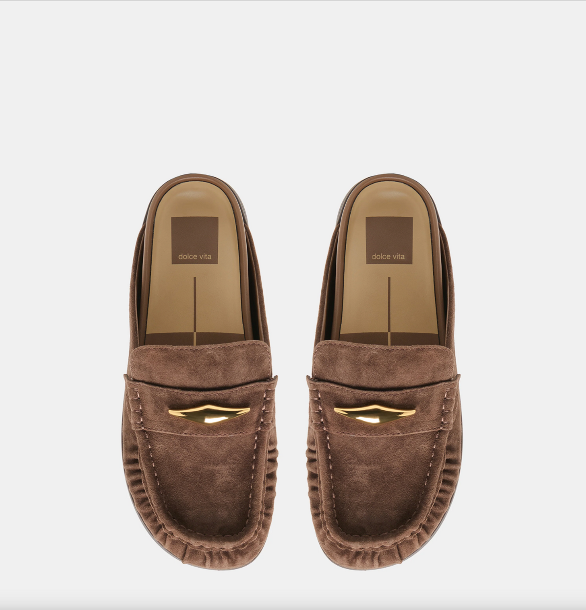 DOLCE VITA: JODERO FLATS DK BROWN SUEDE