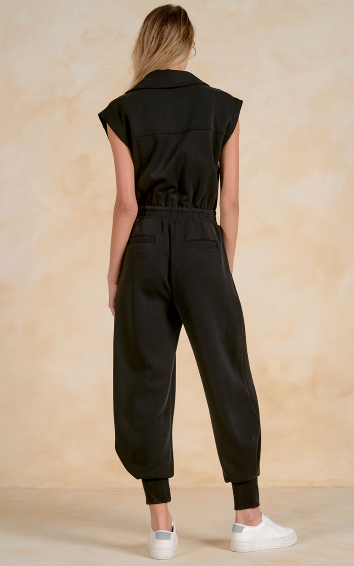 ELAN: CAP SLEEVE 3/4 ZIP JUMPER