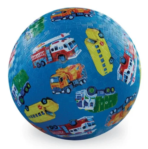 CROCODILE CREEK: 5" PLAYGROUND BALL - CITY VEHICLES