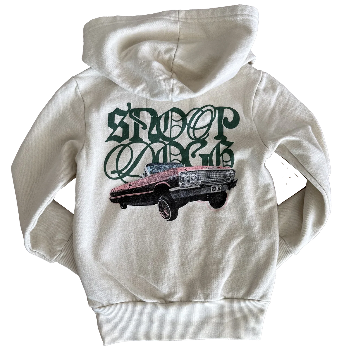 ROWDY SPROUT: SNOOP DOGG CRUISER HOODIE - BONE