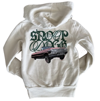 ROWDY SPROUT: SNOOP DOGG CRUISER HOODIE - BONE
