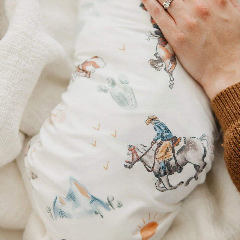 COPPER PEARL: BOONE KNIT SWADDLE BLANKET