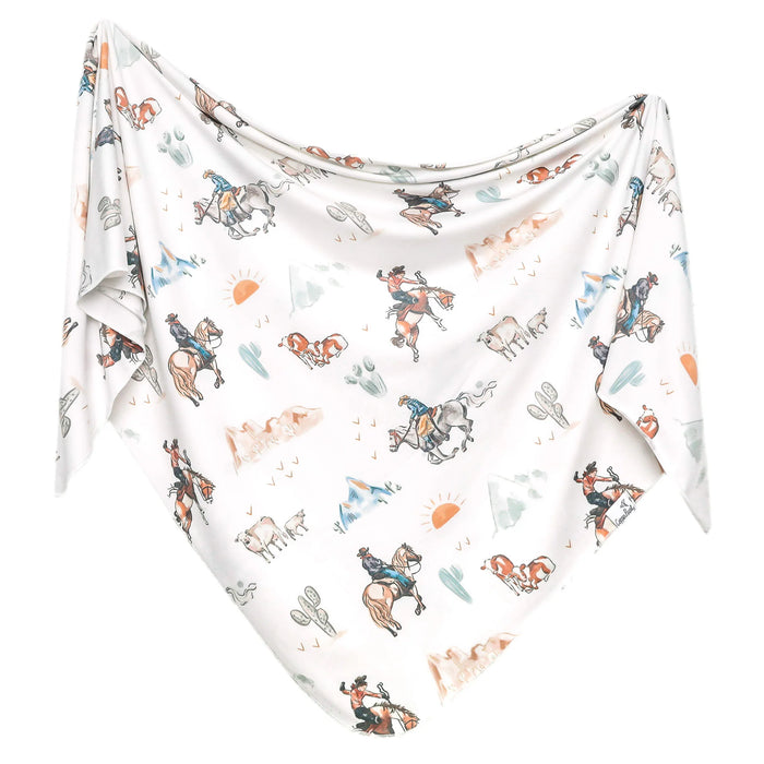 COPPER PEARL: BOONE KNIT SWADDLE BLANKET
