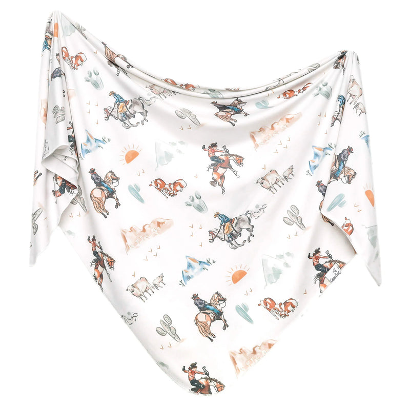 COPPER PEARL: BOONE KNIT SWADDLE BLANKET