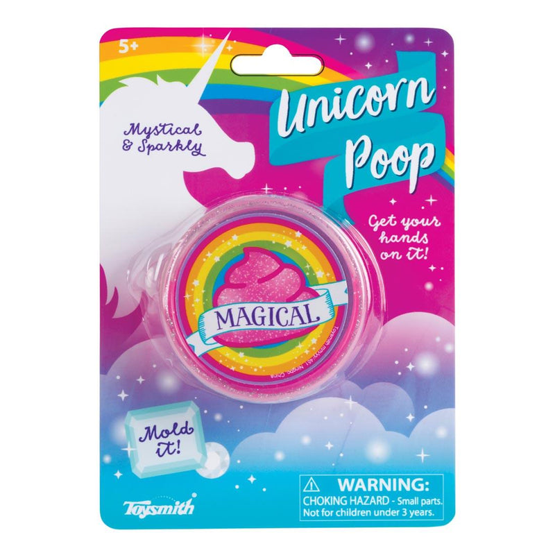 TOYSMITH: UNICORN POOP - GLITTERY PINK REUSABLE PUTTY