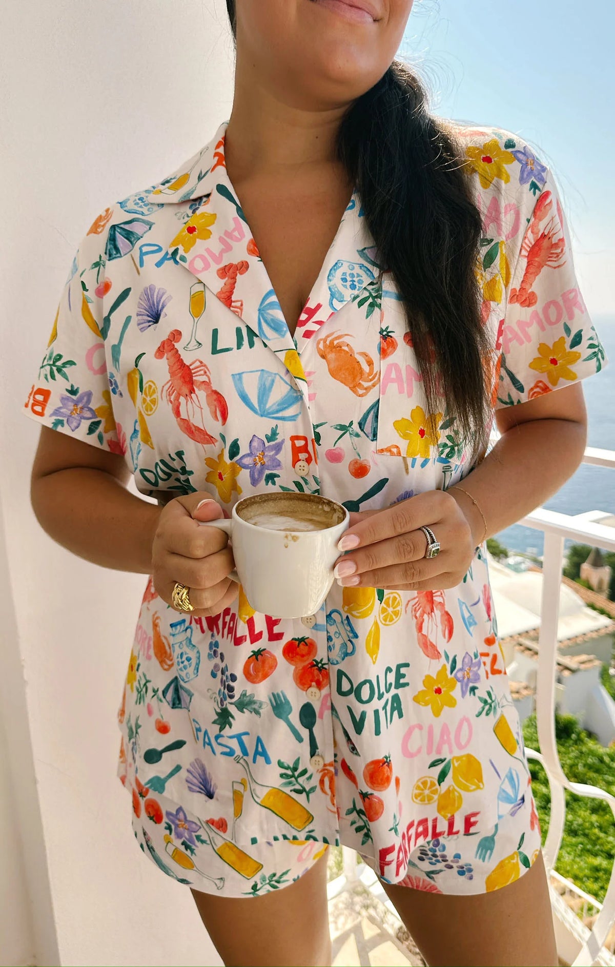 SHOW ME YOUR MUMU: SUNDAY MORNING PJ SET - ITALIAN PICNIC KNIT