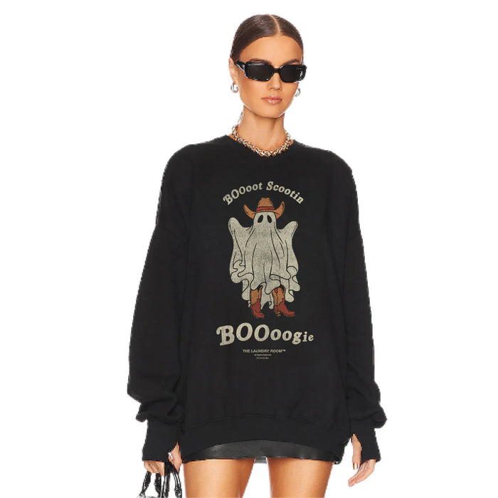 THE LAUNDRY ROOM: BOOOOT SCOOTIN BOOOOGIE - JUMP JUMPER - BLACK
