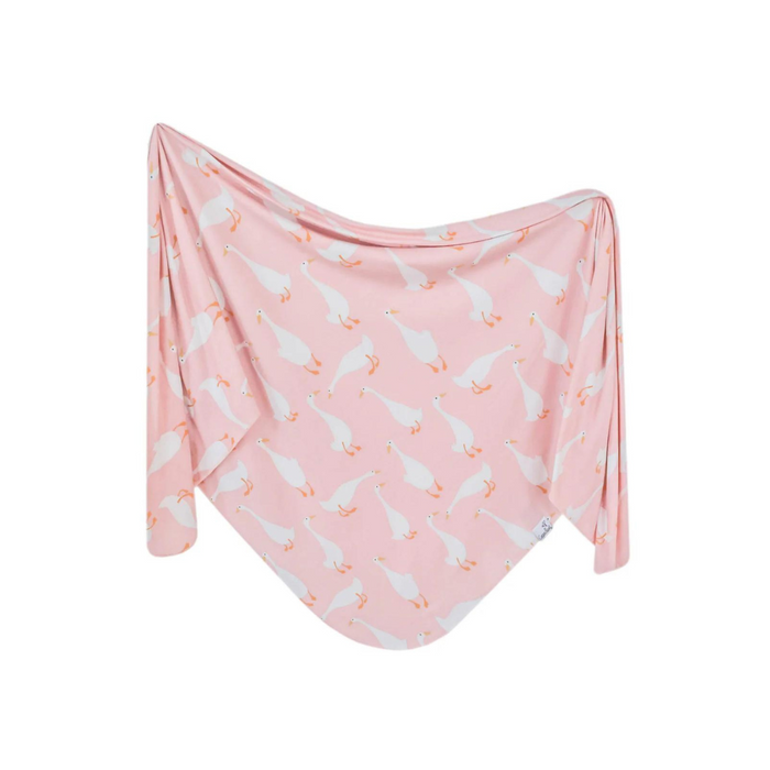 COPPER PEARL: GOOSIE KNIT BLANKET