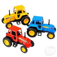 DIE-CAST PULL BACK FARM TRACTOR - 3.75"