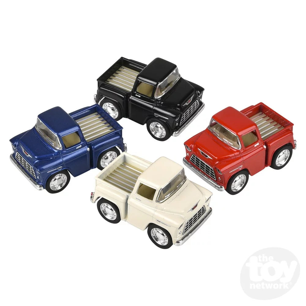 DIE-CAST PULL BACK MINI CHEVY STEPSIDE - 2"