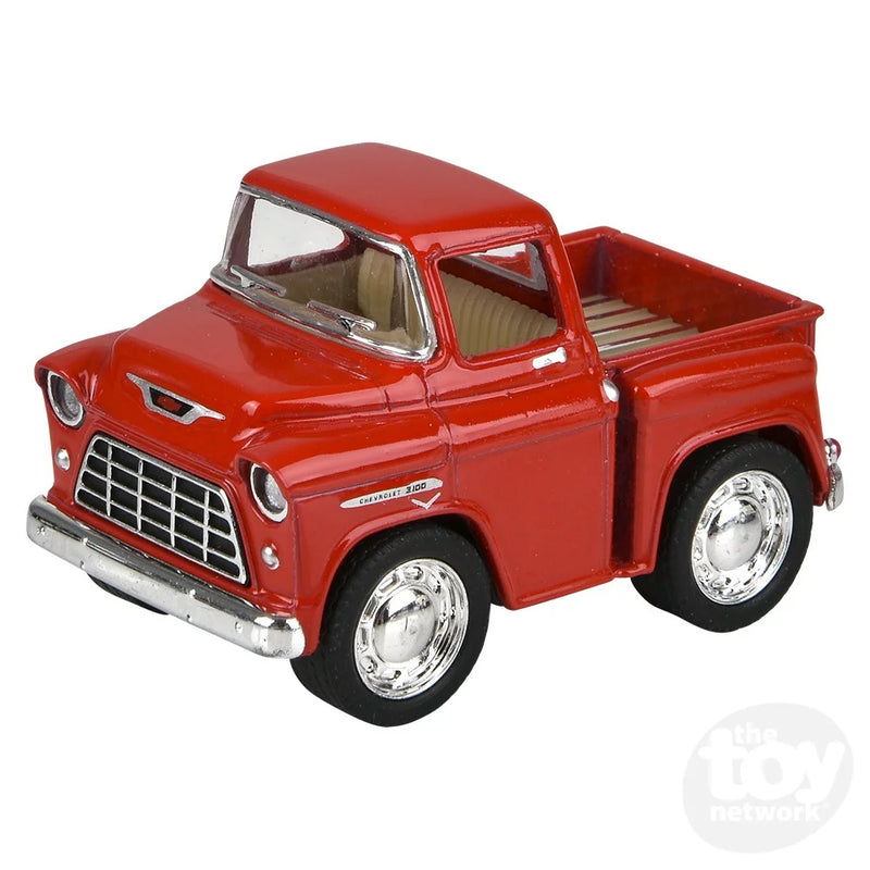 DIE-CAST PULL BACK MINI CHEVY STEPSIDE - 2"