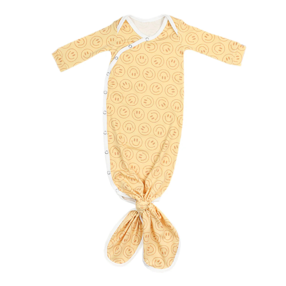 COPPER PEARL: VANCE NEWBORN KNOTTED GOWN