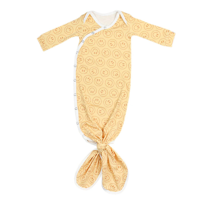COPPER PEARL: VANCE NEWBORN KNOTTED GOWN