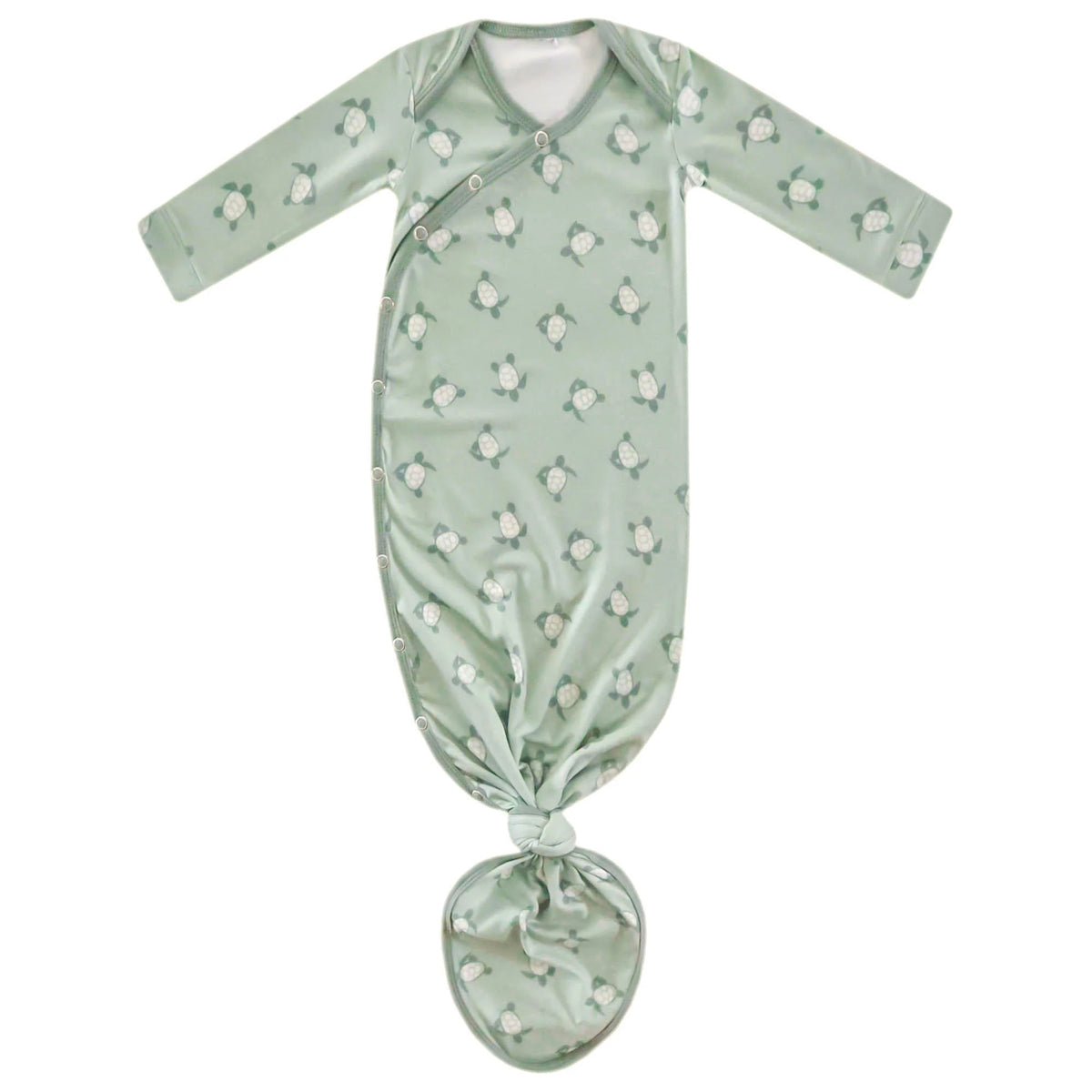 COPPER PEARL: WADE NEWBORN KNOTTED GOWN