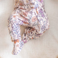 COPPER PEARL: FLORA ZIP-UP FOOTIE PAJAMA