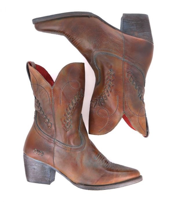 BED STU: AMANDA II BOOTS - PECAN RUSTIC OXIDIZED BFS