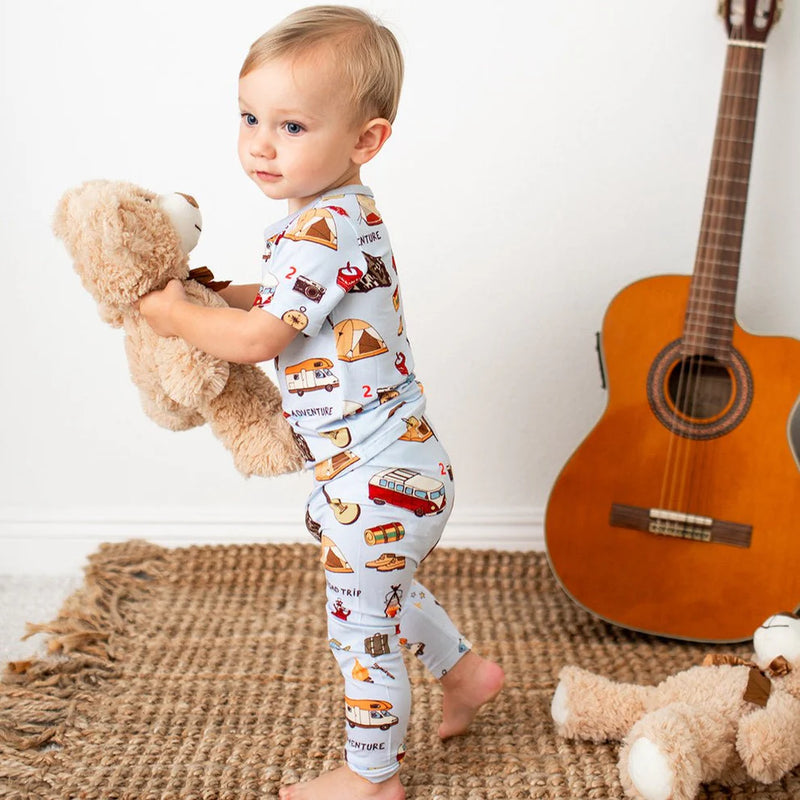 BESTAROO: CAMPING SHORT SLEEVE PAJAMA SET