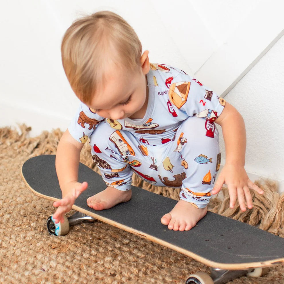 BESTAROO: CAMPING SHORT SLEEVE PAJAMA SET