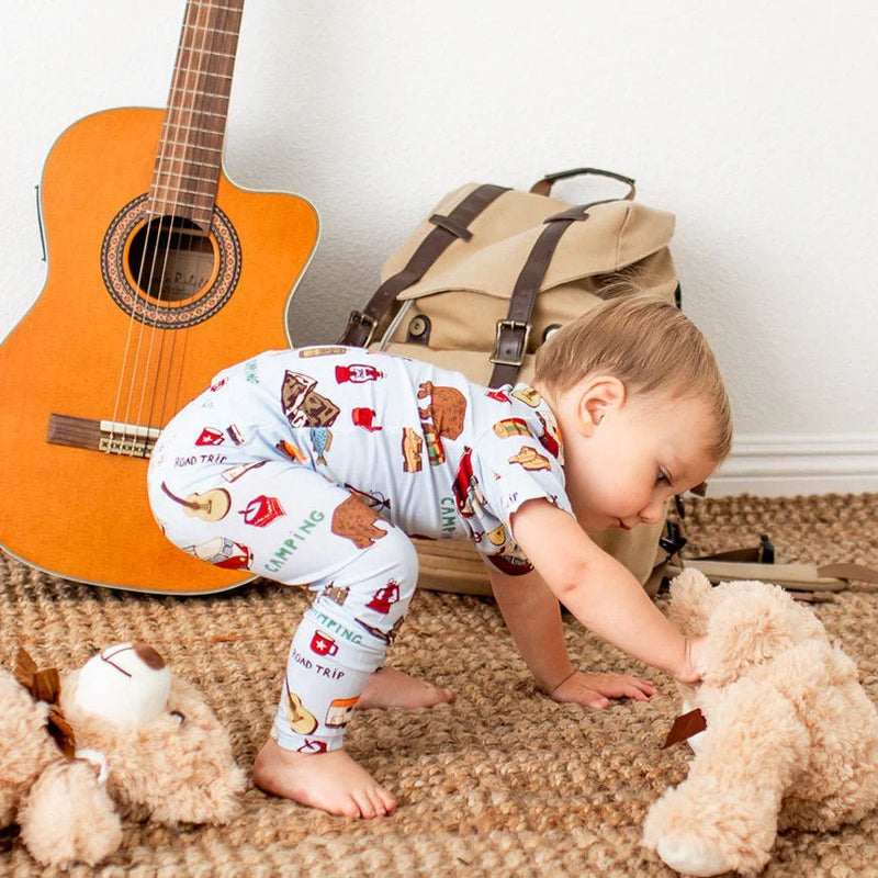 BESTAROO: CAMPING SHORT SLEEVE PAJAMA SET